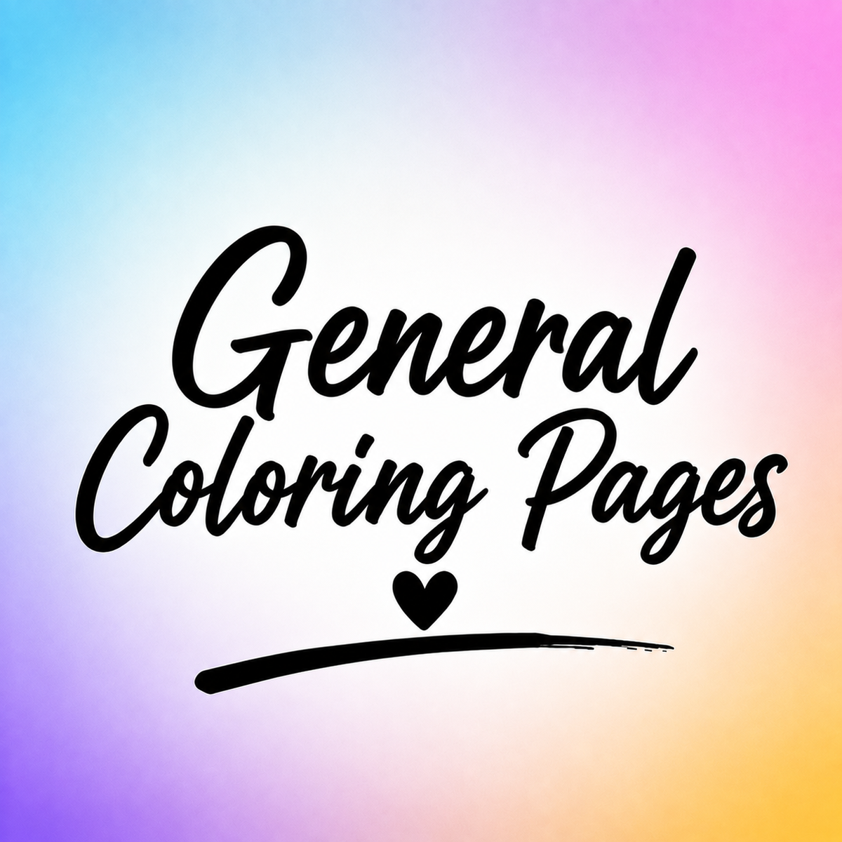 General Coloring Pages & Books