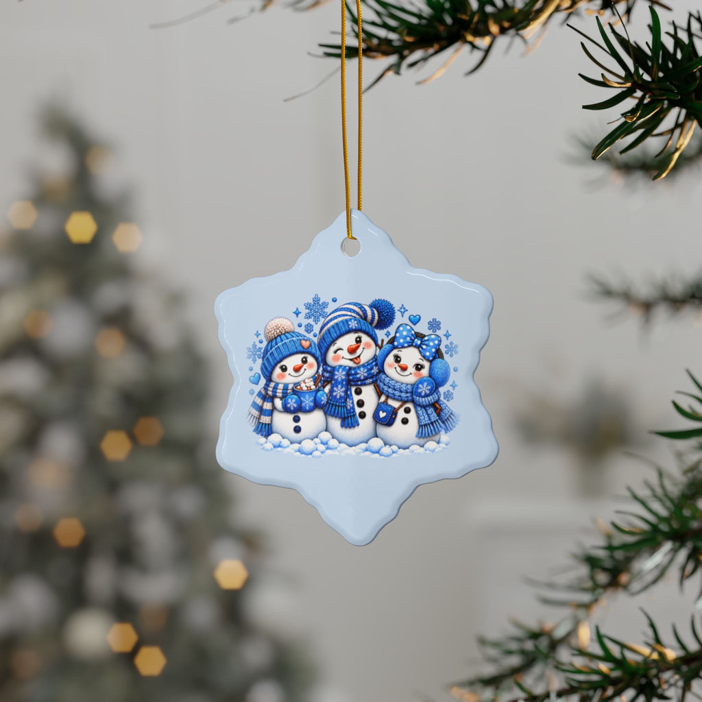 Vintage Santa Ceramic Christmas Ornament – Double-Sided Holiday Gift