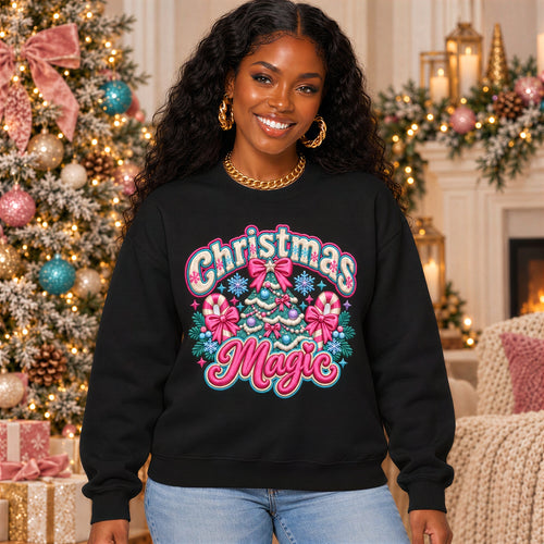 Christmas Magic Floral Sweatshirt