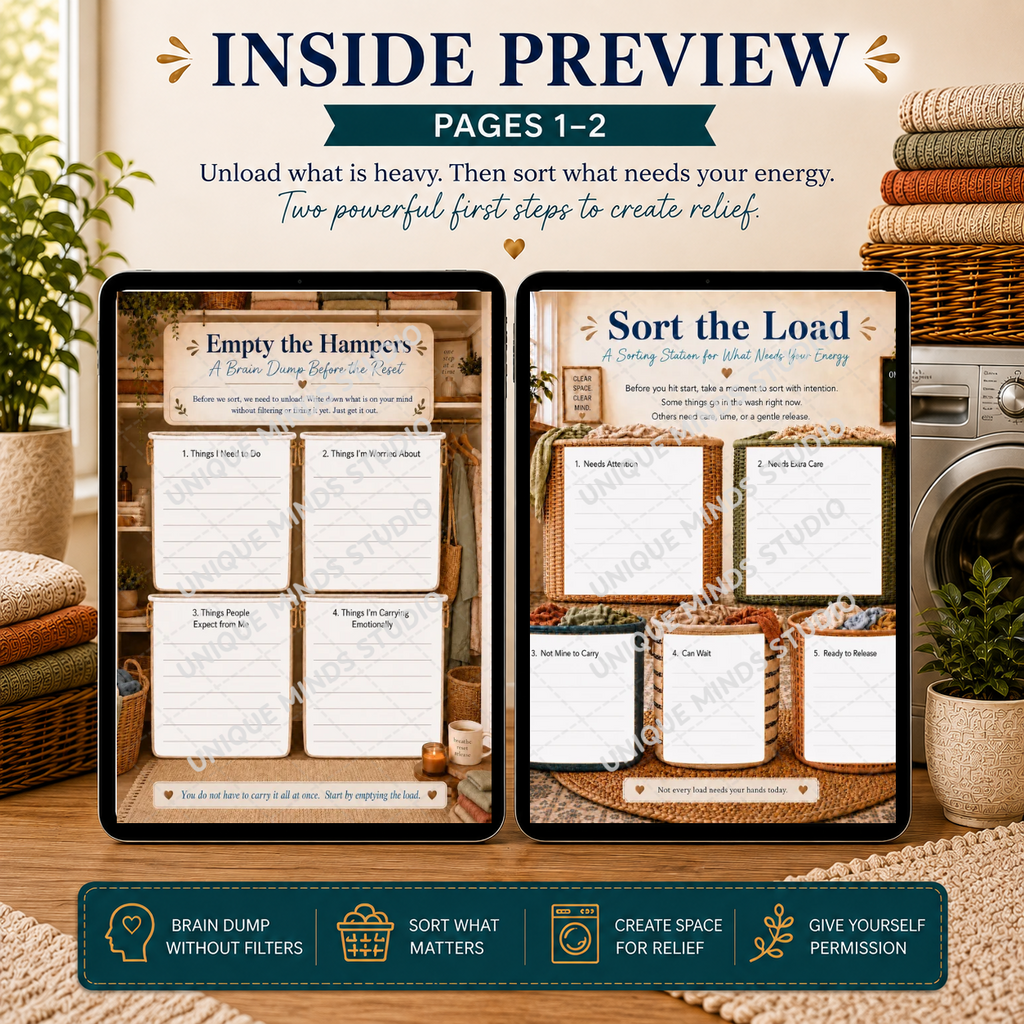Everything Feels Like Too Much: The Life Load Laundromat Printable Workbook