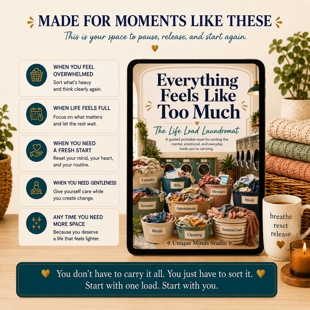 Everything Feels Like Too Much: The Life Load Laundromat Printable Workbook