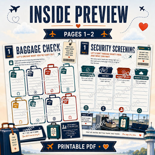 Clear for Takeoff: A Guided Worry Reset Printable Workbook