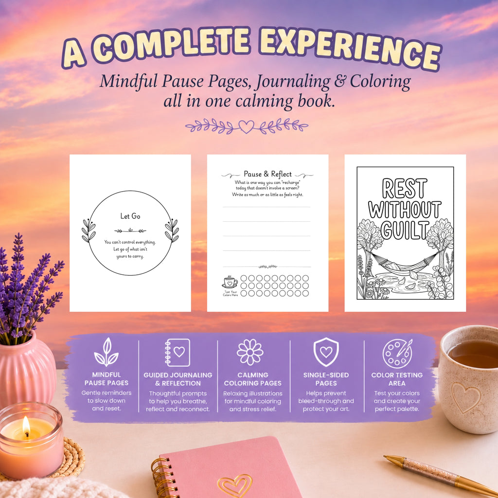Room to Breathe — A Calm Adult Coloring Book for Stress Relief & Mindfulness