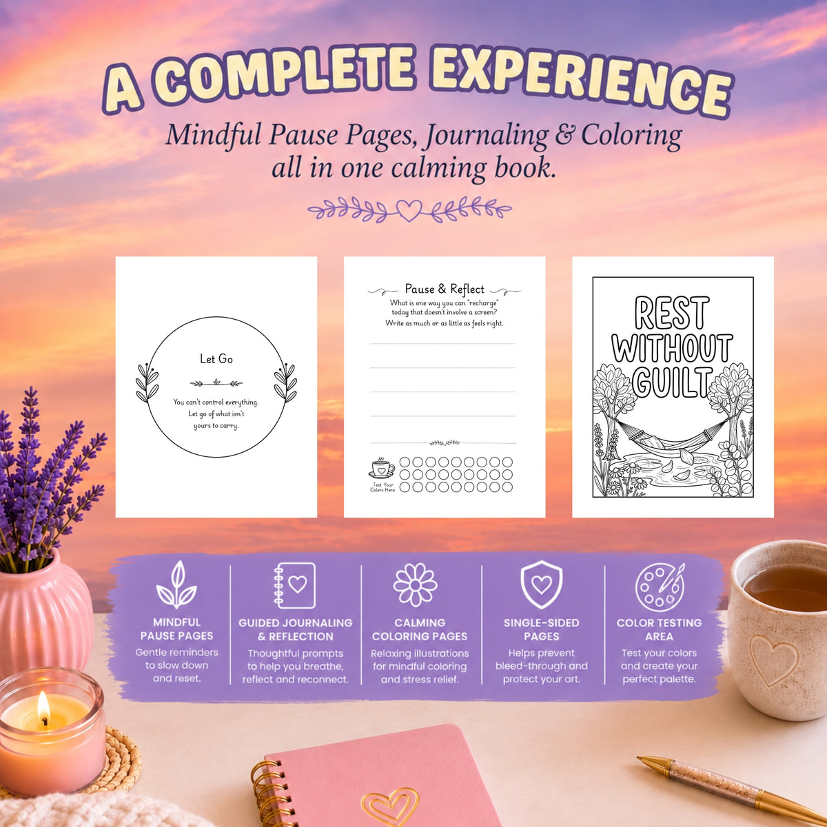 Room to Breathe — A Calm Adult Coloring Book for Stress Relief & Mindfulness